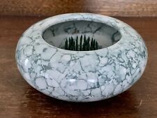 S Designs Brewer Maine Porcelain Ichebana Vase Iridescent Glaze w/Flower Frog 4”