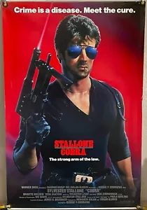 COBRA ROLLED ORIGINAL ONE SHEET MOVIE POSTER SYLVESTER STALLONE (1986) - Picture 1 of 1