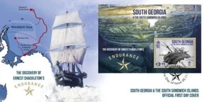 2024/01- SOUTH GEORGIA - ERNEST SHACKLETON     FDC   1V     complet set MNH**T - Picture 1 of 1