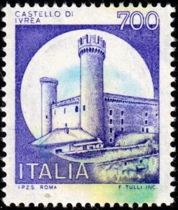 1980 – Repubblica – Castello di Ivrea Viola – Varietà nuova (MNH) – Cert. Colla - Foto 1 di 2