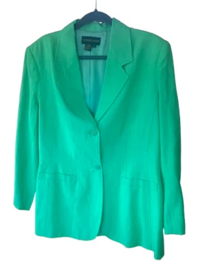 Новый без ценников женский блейзер Classiques Entier XL с подкладкой из льна и шелка - Изображение 1 из 3