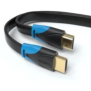 Câble HDMI plat 4K Ultra HD 2160p 1080p 3D ARC CEC 3m - 20m en noir - Photo 1/63