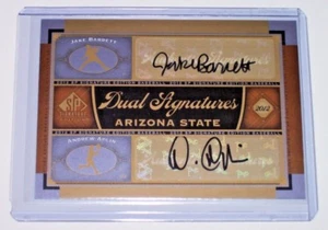 2012 SP Signature Edition doppio autografo Jake Barrett Andrew Aplin Arizona State - Foto 1 di 1