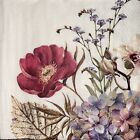 5 x  Paper Cocktail Napkins/Decoupage/Craft/Dining/Belle Fleur Pink Flower SC185