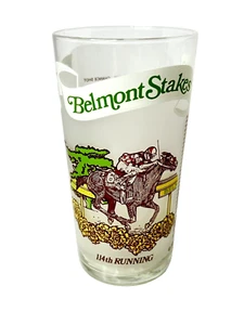 1982 114th running of the Belmont Stakes Horse Racing glass - Picture 1 of 6