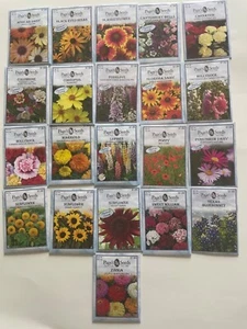 21 Packs Types - Flower Garden Seeds Heirloom Perennial Non-GMO  2022 USA Seeds - Picture 1 of 5