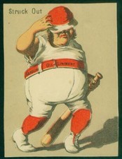 1880's Victorian Trade Card, H804-7, 24, Gargling Oil, Struck Out