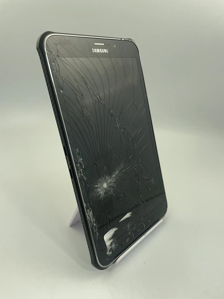 Samsung Galaxy Tab Active T365 Grey 8" Rugged Android Tablet Cracked Faulty #D - Image 1 of 4