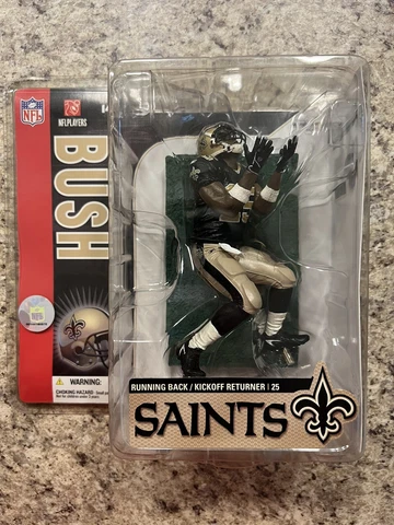Reggie Bush New Orleans Saints McFarlane action figure NFL Football USC Trojans Cover