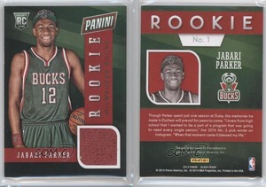 2014 Panini Black Friday Rookie Memorabilia 6 Jabari Parker #1 Rookie RC