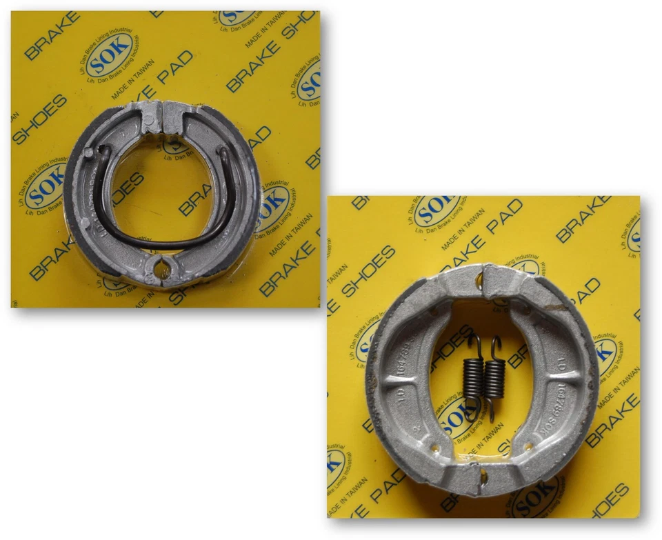 ZAPATOS DE FRENO DELANTEROS Y TRASEROS + Muelles aptos para YAMAHA SH 50 Razz 1987-2001 SH50 SH50M Foto 1 de 1