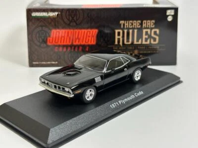 John Stoppino Chapter 4 2023 Plymouth Cuda 1971 1:43 Scala Greenlight 86641 - Immagine 1 di 4