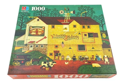 Rompecabezas Milton Bradley Charles Wysocki negocios veterinarios 1000 piezas Foto 1 de 4