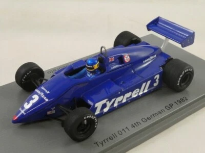 Spark Tyrrell 011 #3 Michele Alboreto 4th German GP 1982 1/43 S7283 - Immagine 1 di 3