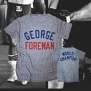 George Foreman World Champion T Shirt Roots Of The Fight Reprinted - Picture 1 of 4