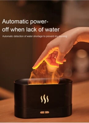 Humidifier & Aroma Diffuser Essential Oil Lamp With Flame Effect USB charge - Image 1 of 4
