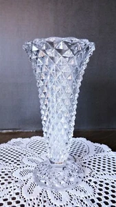 Vintage Princess House #483 Diamond Cut 24% Lead Crystal Vase - West Germany - Imagen 1 de 4