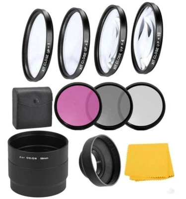 Macro Close-up Filter Kit & UV-CPL-FLD Filters For Canon PowerShot G15 / G16 - Image 1 of 4