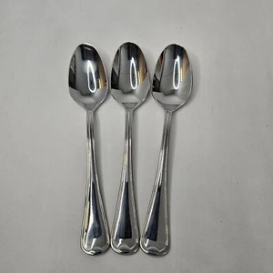 Oneida 18/10 Flambe Oval Soup Spoon Glossy Lot of 3 Replacement Flatware - Picture 1 of 9