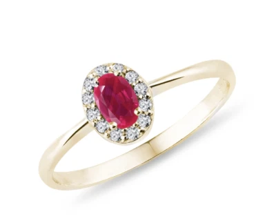 Natural Ruby Gemstone 10k Solid Gold Ring Jewelry Engagement Ring Size Available - Image 1 of 4