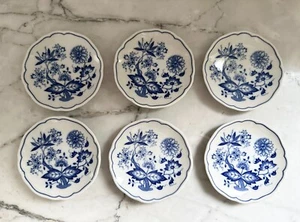 Hutschenreuther Germany Set 6 kleine Keksteller Maria Theresia Zwiebelmuster - Bild 1 von 2