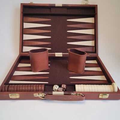 Cardinal Bakelite Backgammon Set Vintage Great! Incomplete See Description! - Image 1 of 4