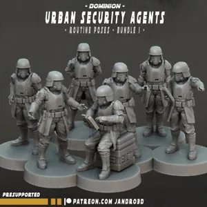 Miniature Star Wars Legion o diorami - Urban Security Agents - Foto 1 di 1