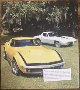 Book Clipping Photo 67 & 69 L88 427 Corvettes - Picture 1 of 1