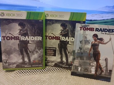 Tomb Raider Exclusive Box Set (Xbox 360, 2004) Complete With The Beginning Book - Image 1 of 4