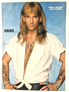 PÓSTER PINUP BON JOVI / JON BON JOVI / GRAN BLANCO / REVISTA DE 1980 PÁGINA COMPLETA - Imagen 1 de 2