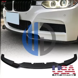 Ajuste de labios delanteros de carbono estilo GR 2012 2013 2014 2015 2016 2017 2018 BMW F30 M Sport - Imagen 1 de 5