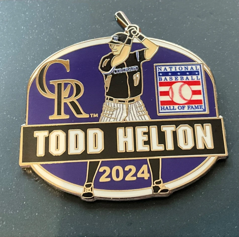 Todd Helton Hall of Fame 2024 Inductee Commemorative Pin Colorado Rockies - Image 1 of 1