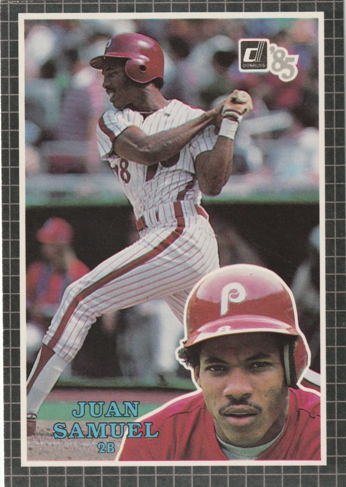 FREE SHIPPING-MINT-1985 Donruss Action All-Stars 3x5 Juan Samuel #56 PHILLIES - Image 1 of 1
