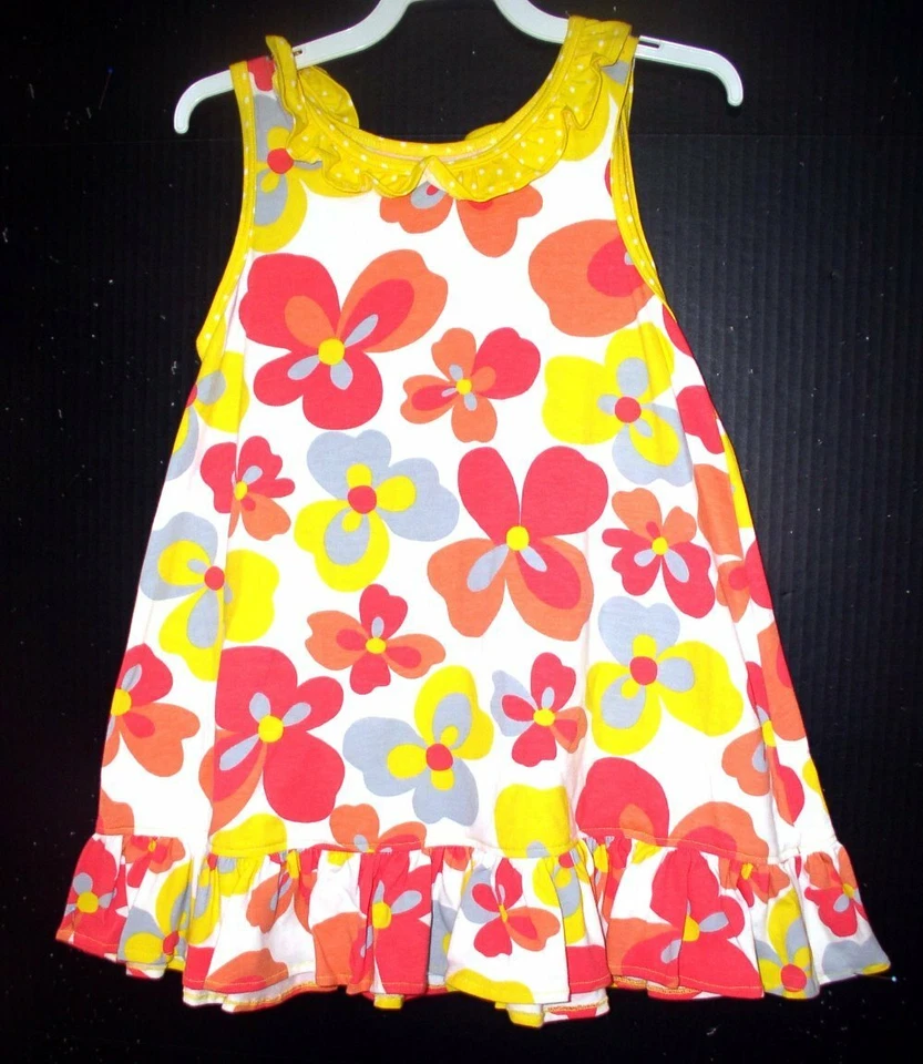 CHEZ AMI GIRLS SZ. 7 SUMMER DRESS FLORAL NWT - Image 1 of 1