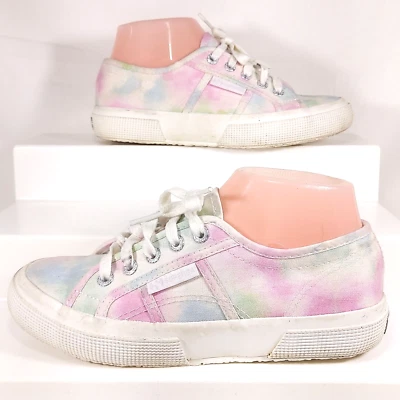 Tênis SUPERGA Pastel Tie Dye 2750 Fantasia Cotu Clássico W Tamanho 6 M 4.5 - Imagem 1 de 4
