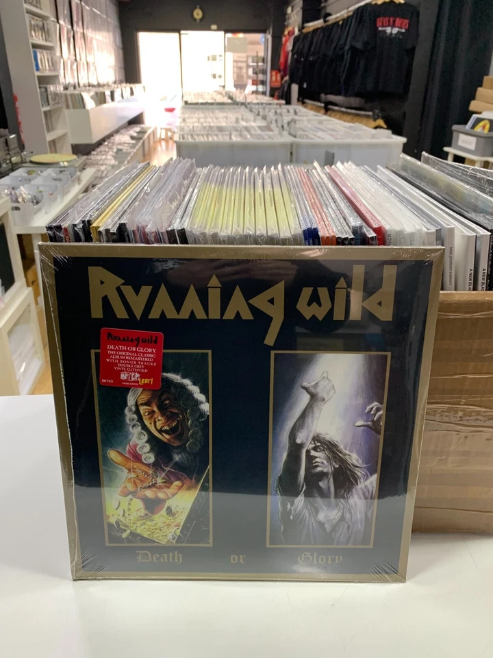 Running Wild 2LP Death Or Glory Color Grey Vinyl Gatefold Vinyl 2023 - Image 1 of 1