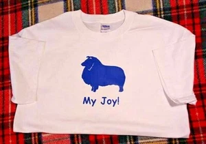 Sheltie Shetland Sheepdog Hund My Joy! My Love! Mein Leben! T-Shirt mit Namen - Bild 1 von 8