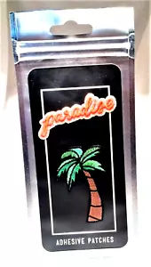 Paradise & Palm Tree Embroidered Adhesive Patches by twelveNYC - Picture 1 of 3
