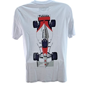 Takona Formula 1 T-shirt, McLaren MP4/8 Artwork Design Crew Neck, Size M, White - Picture 1 of 15