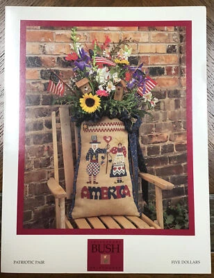 Shepherds Bush - Patriotic Pair - Counted Cross Stitch Pattern - 1997 - Image 1 of 4