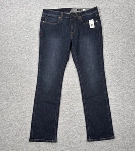 Volcom Jeans Mens Size 34x30 Blue Denim Vorta Slim Straight Comfort NEW - Picture 1 of 12