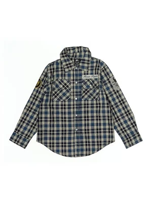 Monster Republic Boys Blue Long Sleeve Button-Down Shirt 7 - Image 1 of 2
