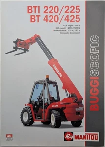 Original Manitou BTI 220/225 & 420/425 Buggiscopic Telehandler  1 Sheet Brochure - Picture 1 of 3