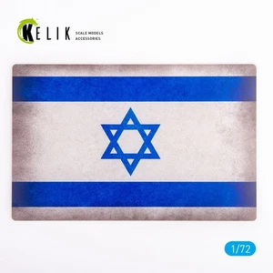 Patriotic Display Base 1:72 KeliK KS72088 Israel Flag - Picture 1 of 4