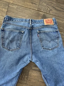 Vintage Levi's Jeans Mens 36x30 Blue Denim Orange Tab 505 Straight Leg Casual *n - Picture 1 of 12