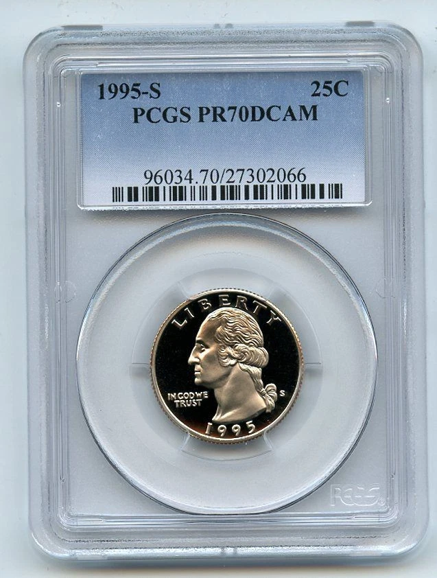 1995 S 25C Washington Quarter Proof PCGS PR70DCAM - Image 1 of 1