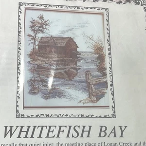 White Fish Bay Lake Michigan Cross Stitch Pattern Brigitte Kozma 1991 - Picture 1 of 4