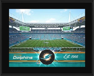 Miami Dolphins 10" x 13" Sublimated Team Plaque - Fanatics - Picture 1 of 1