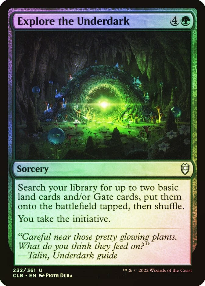 MTG FOIL Explore the Underdark  - Commander Legends: Battle for Baldur's Gate - Image 1 of 1
