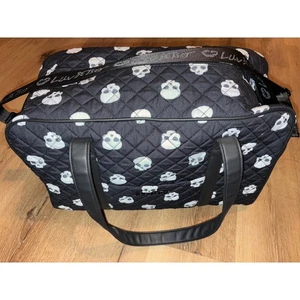 Bolso de hombro Luv Betsey by Betsey Johnson acolchado con calavera negro - Imagen 1 de 10